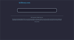 Desktop Screenshot of kclibrary.com